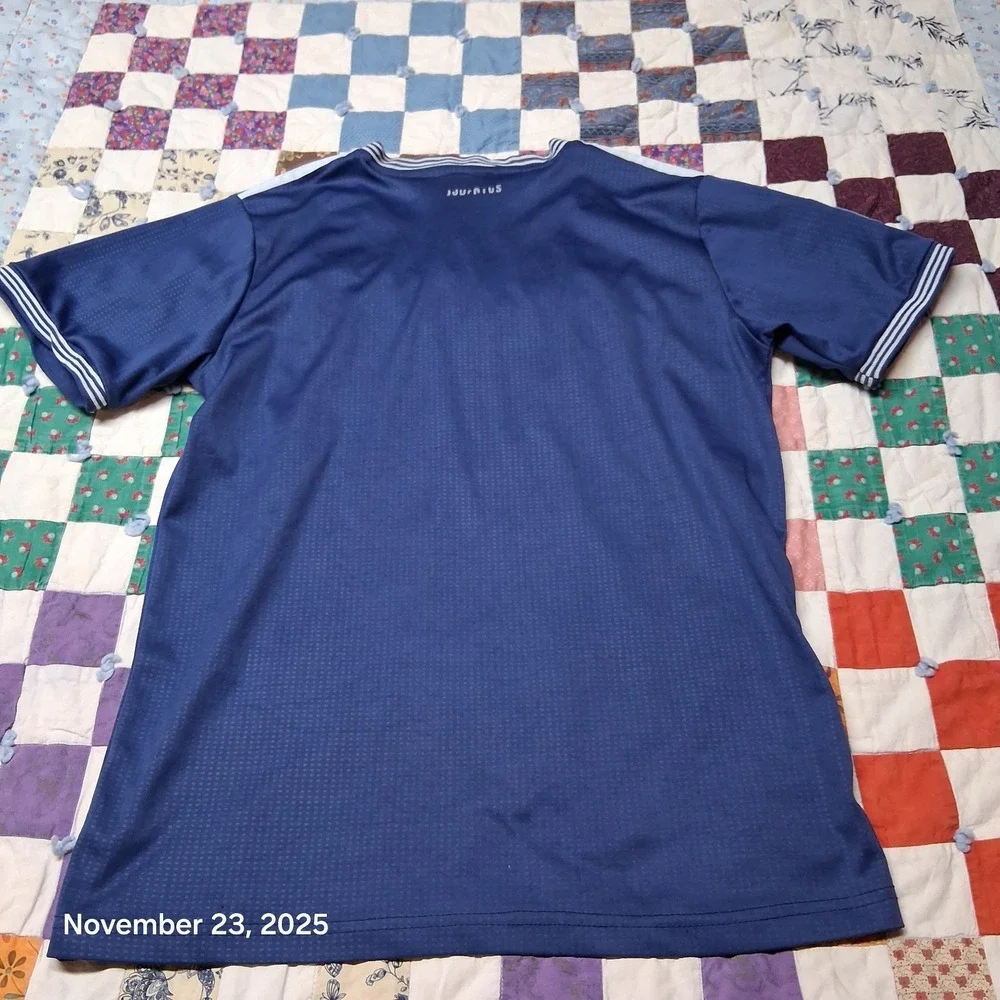 Adidas Juventus FC Soccer Jersey Teen XL Mens Medium Blue JEEP‎ Italy Serie A